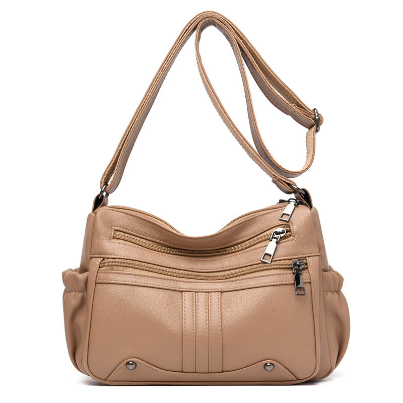 Modische Umhängetasche für Damen ⎜ Große Tasche mit mehreren Fächern und praktischem Design
