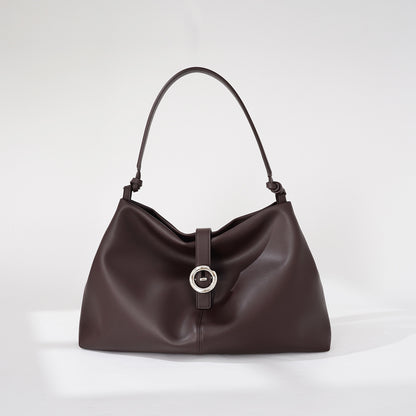 Große Umhängetasche für Damen ⎜ Stilvolle Schultertasche mit edlem Design und praktischer Ringvorrichtung
