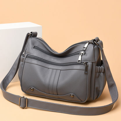 Modische Umhängetasche für Damen ⎜ Große Tasche mit mehreren Fächern und praktischem Design