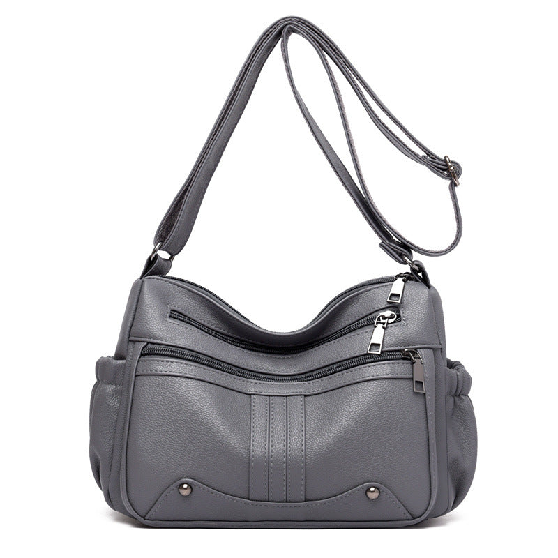 Modische Umhängetasche für Damen ⎜ Große Tasche mit mehreren Fächern und praktischem Design