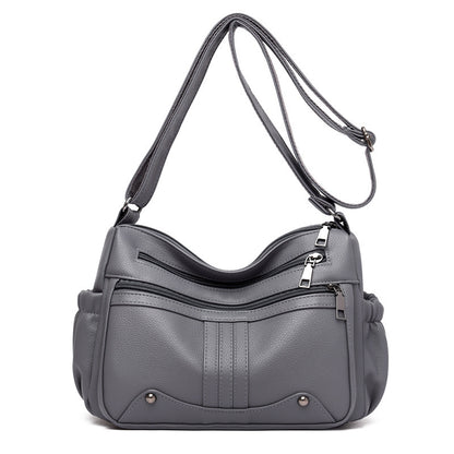 Modische Umhängetasche für Damen ⎜ Große Tasche mit mehreren Fächern und praktischem Design