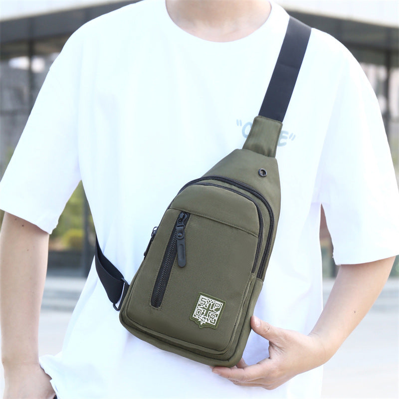 Umhängetasche für Herren ⎜ Kompakte Crossbody-Tasche mit Reißverschluss und verstellbarem Schultergurt
