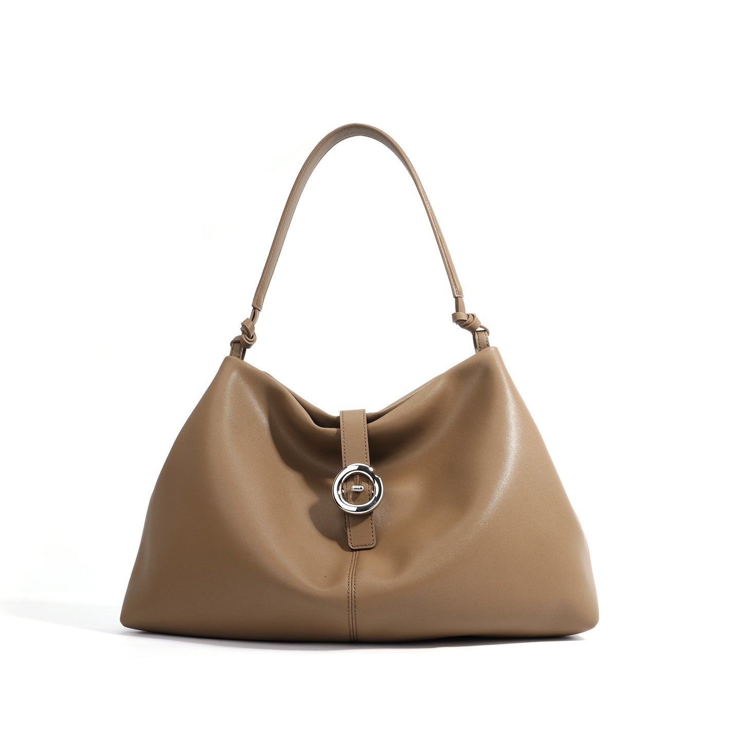 Große Umhängetasche für Damen ⎜ Stilvolle Schultertasche mit edlem Design und praktischer Ringvorrichtung