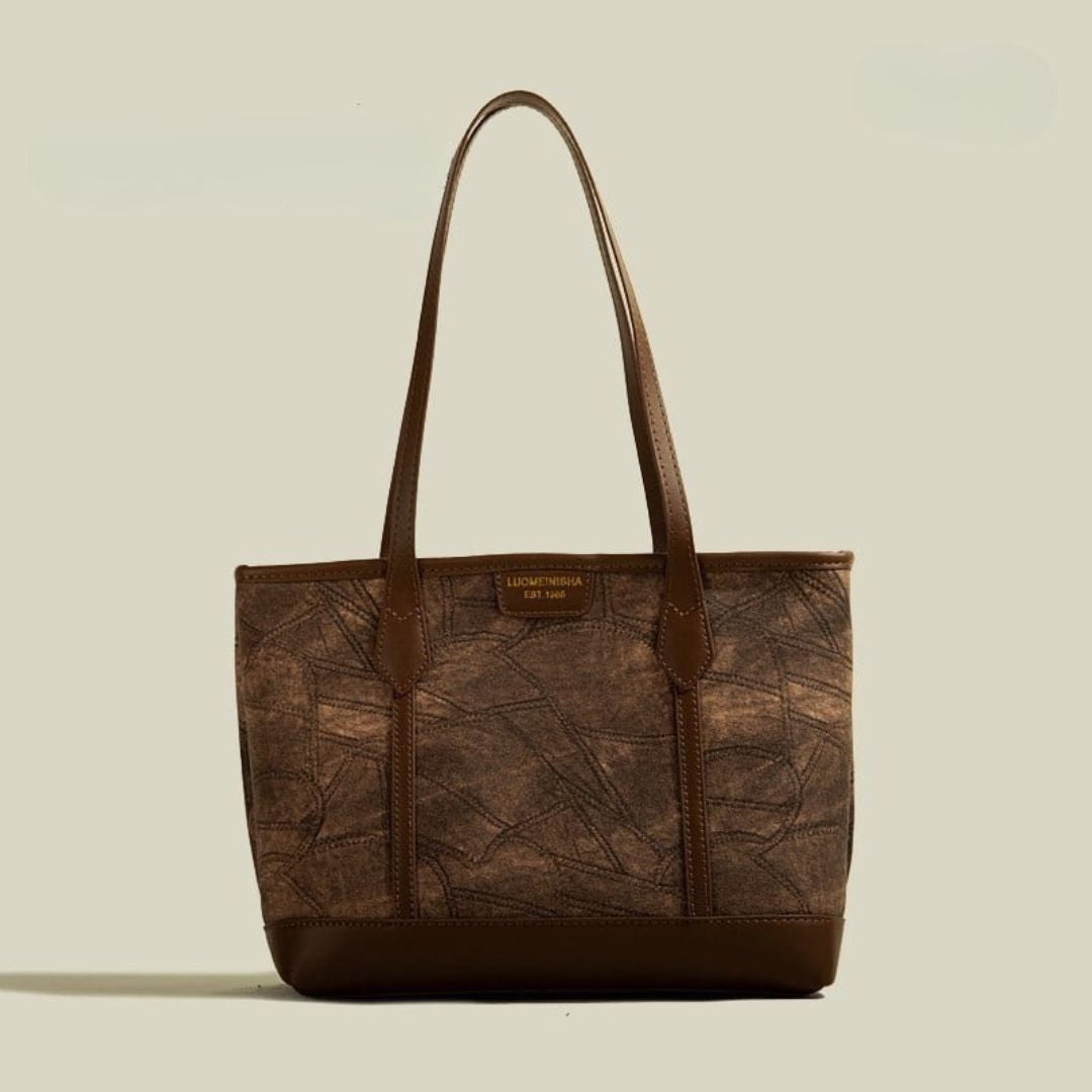 Große Tragetasche für Damen ⎜ Einfaches Design mit geräumigem Innenraum und stilvollen Tragegriffen