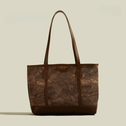 Große Tragetasche für Damen ⎜ Einfaches Design mit geräumigem Innenraum und stilvollen Tragegriffen