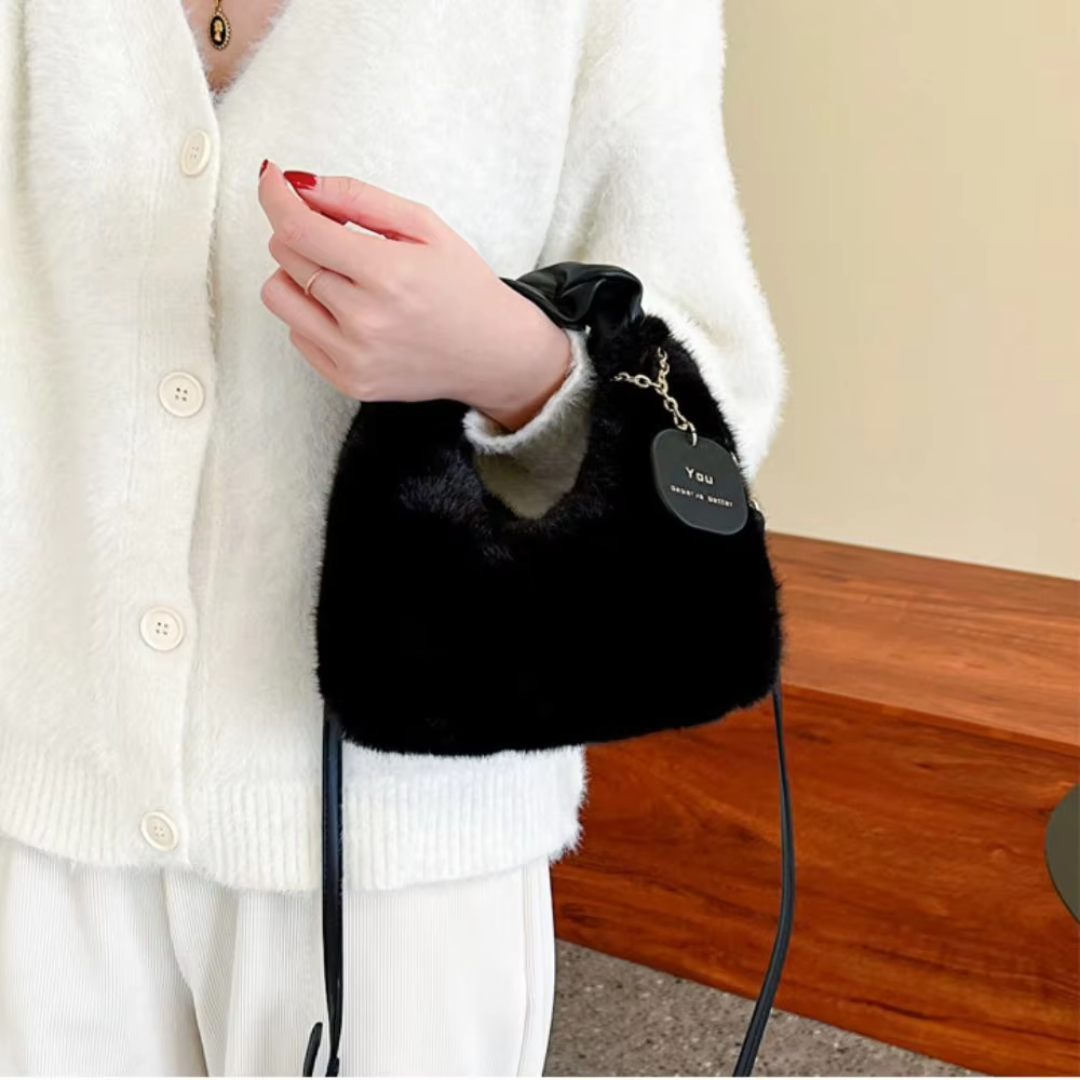 Plüsch Tasche für Damen ⎜ Kuschelige Winter Tote Bag