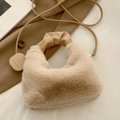 Plüsch Tasche für Damen ⎜ Kuschelige Winter Tote Bag