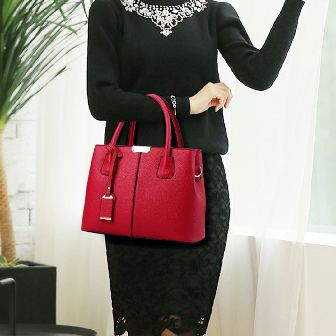 Damen Handtasche ⎜ Modische Tasche mit großem Stauraum