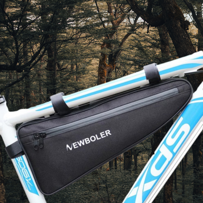 Rahmentasche für Fahrrad ⎜ Dreieckige Satteltasche mit großer Kapazität und wasserabweisendem Reißverschluss