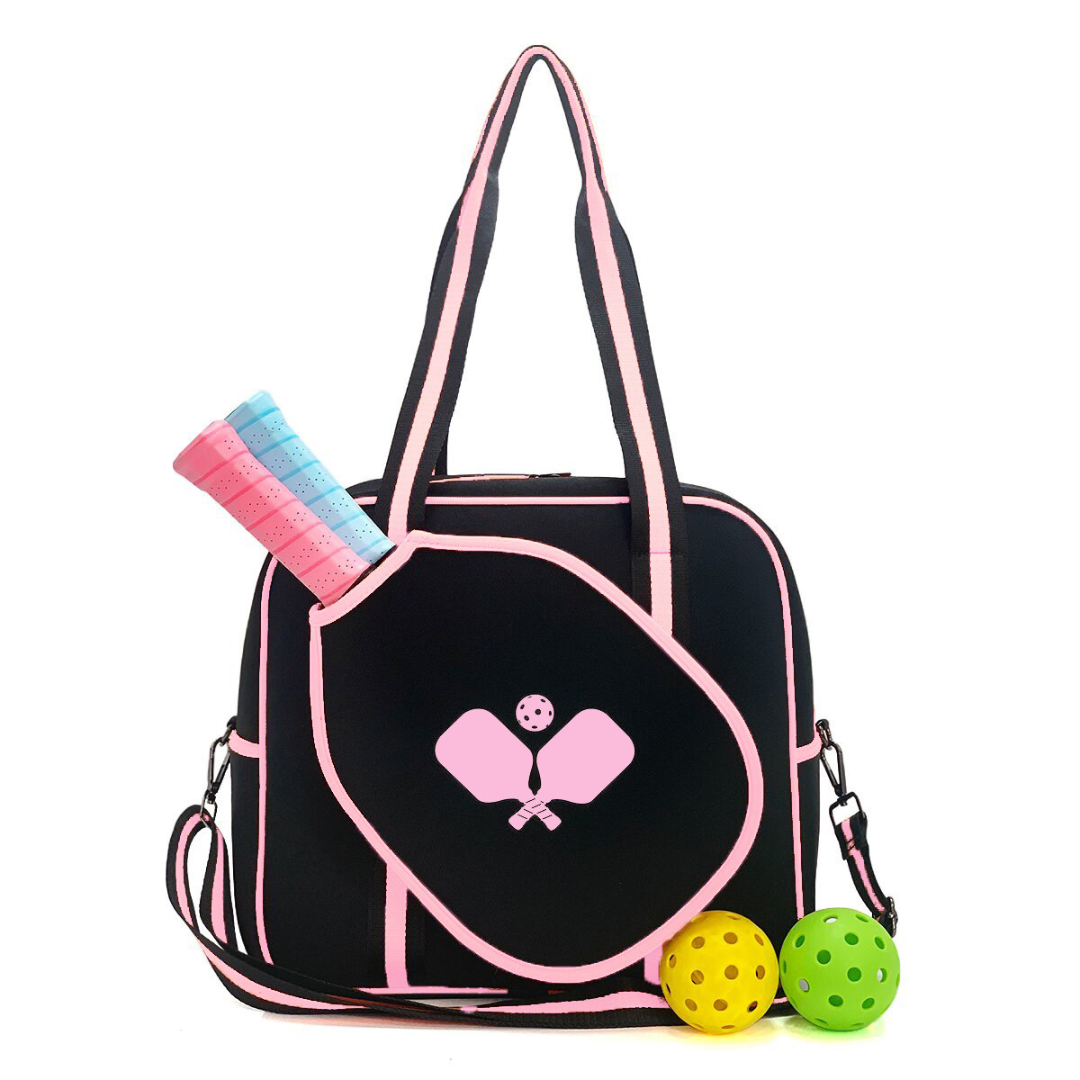 Tennistasche für Damen ⎜ Stilvolle Tragetasche mit Schultergurt und Außentasche für zwei Schläger