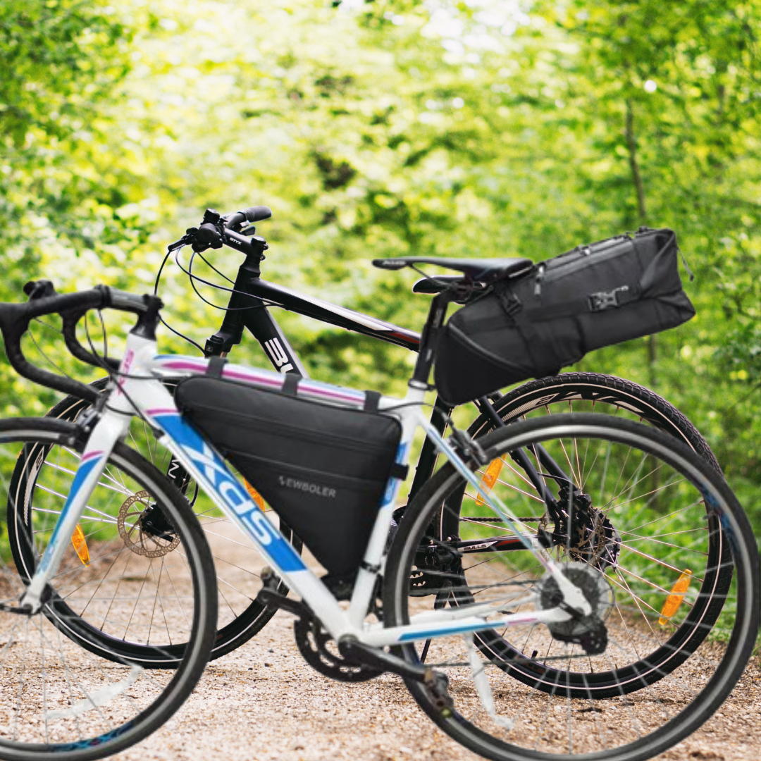 Fahrrad Rahmentasche Dreieckig ⎜ Große Kapazität mit sicherem Klettverschluss und wasserabweisendem Material
