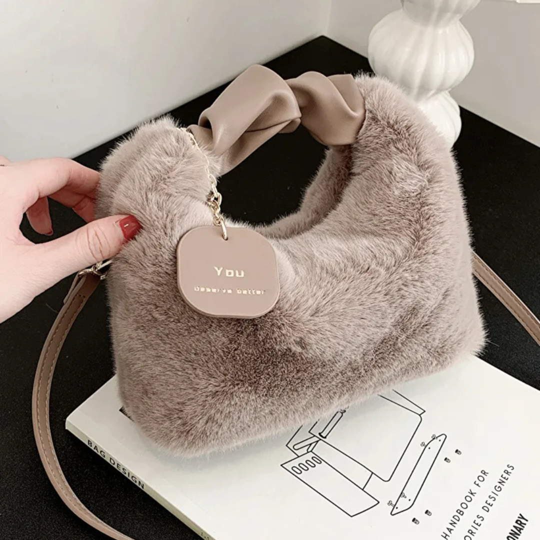 Plüsch Tasche für Damen ⎜ Kuschelige Winter Tote Bag
