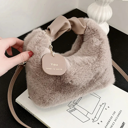 Plüsch Tasche für Damen ⎜ Kuschelige Winter Tote Bag