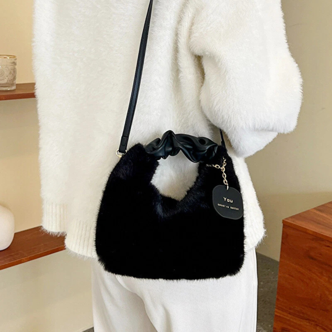 Plüsch Tasche für Damen ⎜ Kuschelige Winter Tote Bag