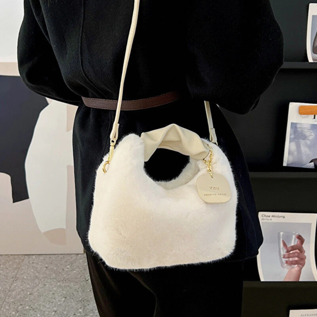 Plüsch Tasche für Damen ⎜ Kuschelige Winter Tote Bag