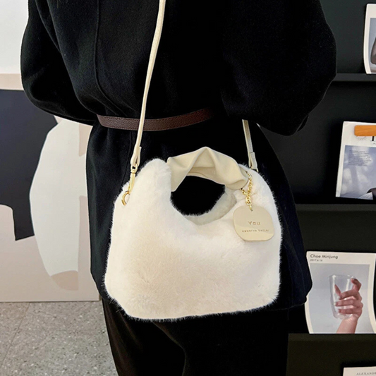 Plüsch Tasche für Damen ⎜ Kuschelige Winter Tote Bag