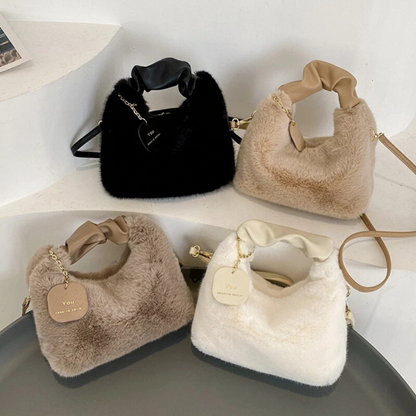 Plüsch Tasche für Damen ⎜ Kuschelige Winter Tote Bag