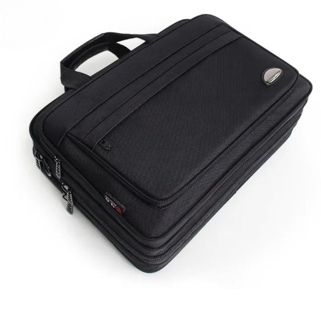 Laptoptasche für Herren ⎜ Wasserdichte Oxford-Aktentasche mit viel Stauraum und robuster Verarbeitung