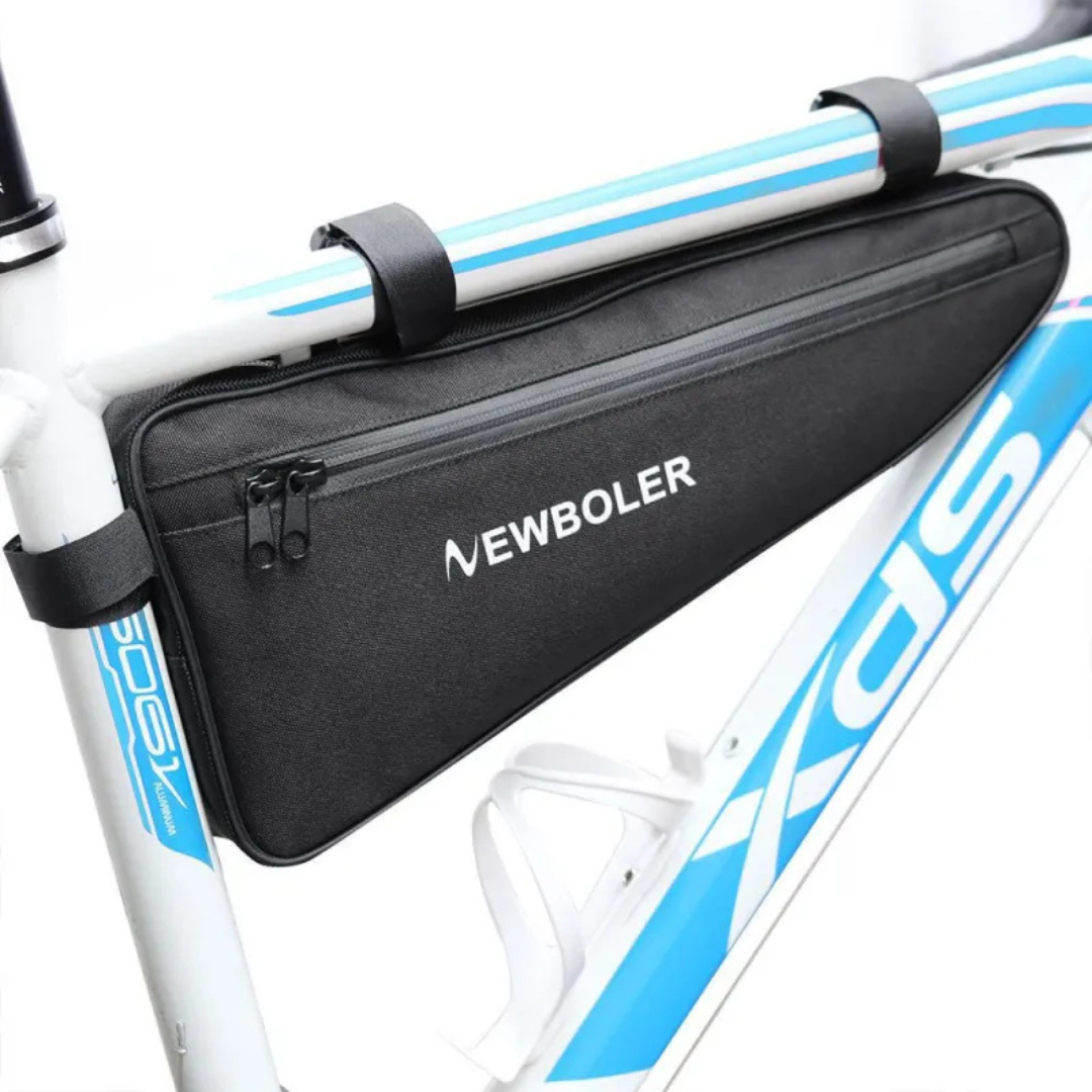 Rahmentasche für Fahrrad ⎜ Dreieckige Satteltasche mit großer Kapazität und wasserabweisendem Reißverschluss