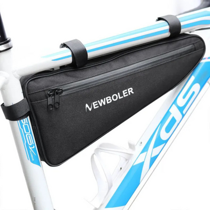 Rahmentasche für Fahrrad ⎜ Dreieckige Satteltasche mit großer Kapazität und wasserabweisendem Reißverschluss