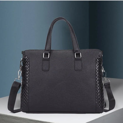 Laptoptasche für Herren ⎜ Echtleder-Aktentasche mit stylischem Design und Platz für 14-Zoll-Laptop