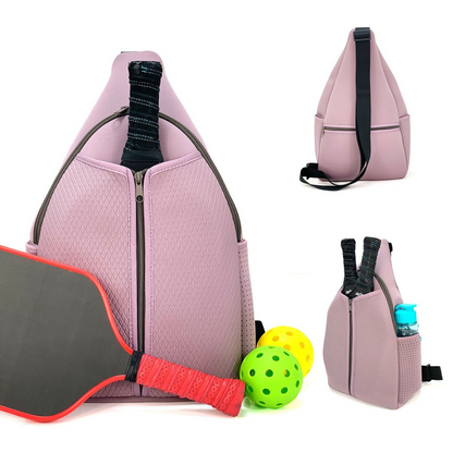 Tennistasche für Damen ⎜ Stilvolle Tragetasche mit Schultergurt und Außentasche für zwei Schläger
