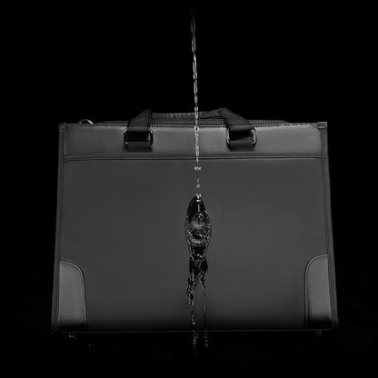 Laptoptasche für Herren ⎜ Schlanke Business-Aktentasche mit Tragegriffen und gepolstertem Laptopfach