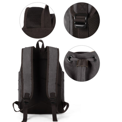 Retro Rucksack für Herren ⎜ Robuster Canvas-Rucksack mit mehreren Fächern für Alltag und Freizeit