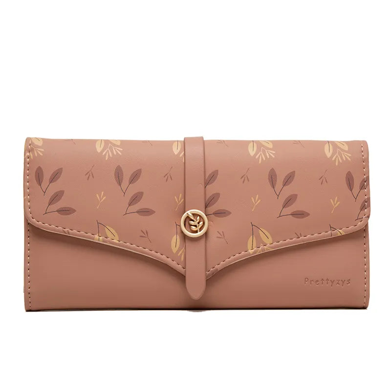 Damen Clutch mit Druckmotiv ⎜ Große Kapazität und praktischer Hakenverschluss im stilvollen Design