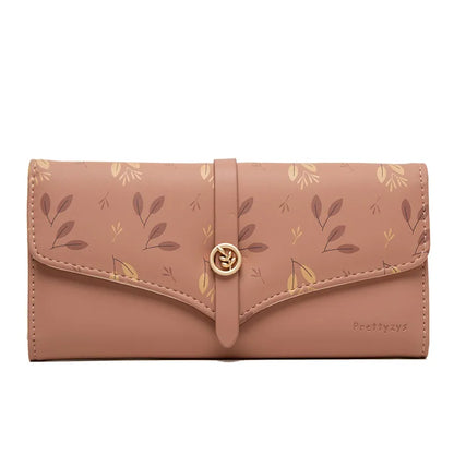 Damen Clutch mit Druckmotiv ⎜ Große Kapazität und praktischer Hakenverschluss im stilvollen Design