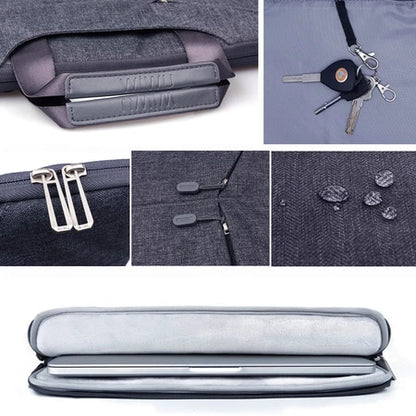 Laptop Tasche für Herren ⎜ Schlichte Umhängetasche mit zusätzlichem Frontfach für Business und Alltag