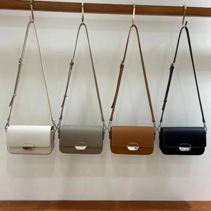 Schultertasche für Damen ⎜ Elegante Handtasche aus Kunstleder mit Verschluss