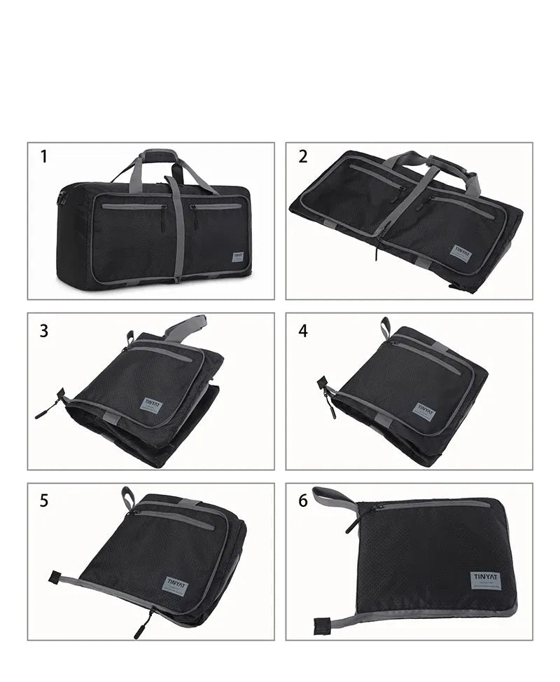 Reisetasche ⎜ Tragbare, faltbare Sporttasche mit großer Kapazität und praktischen Fächern