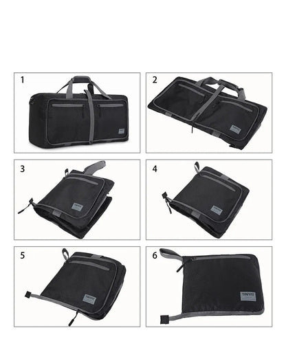 Reisetasche ⎜ Tragbare, faltbare Sporttasche mit großer Kapazität und praktischen Fächern