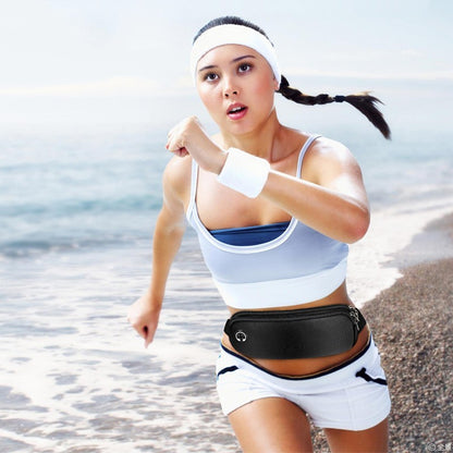 Lauftasche für Damen und Herren ⎜ Leichtes Design mit Reißverschluss und Kopfhöreröffnung für Sport