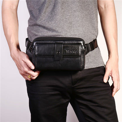 Umhängetasche für Herren ⎜ Elegante Ledertasche mit mehreren Fächern und verstellbarem Schultergurt
