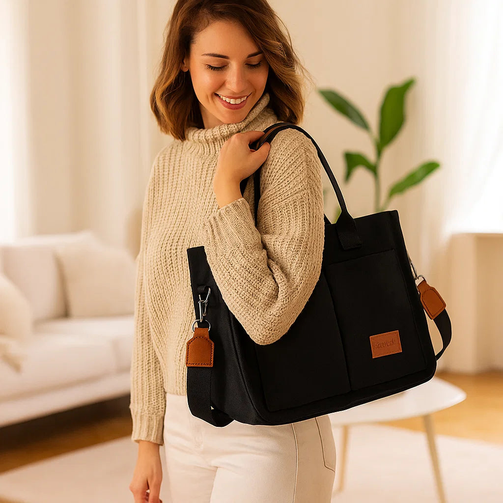 Geräumige Canvas Bag mit viel Platz