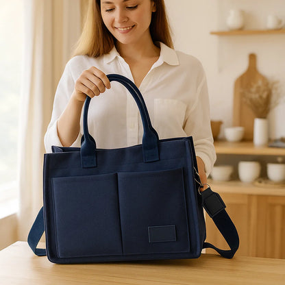 Geräumige Canvas Bag mit viel Platz