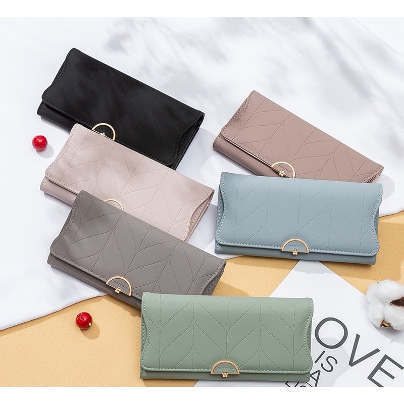 Clutch für Damen ⎜ Praktische Geldbörse mit großem Fassungsvermögen und Fächeraufteilung