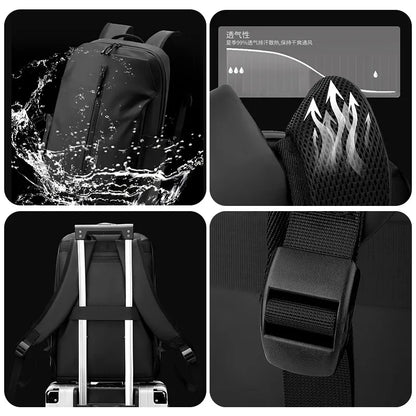 Rucksack für Herren ⎜ Moderner und vielseitiger Backpack für Arbeit, Reisen und Freizeit