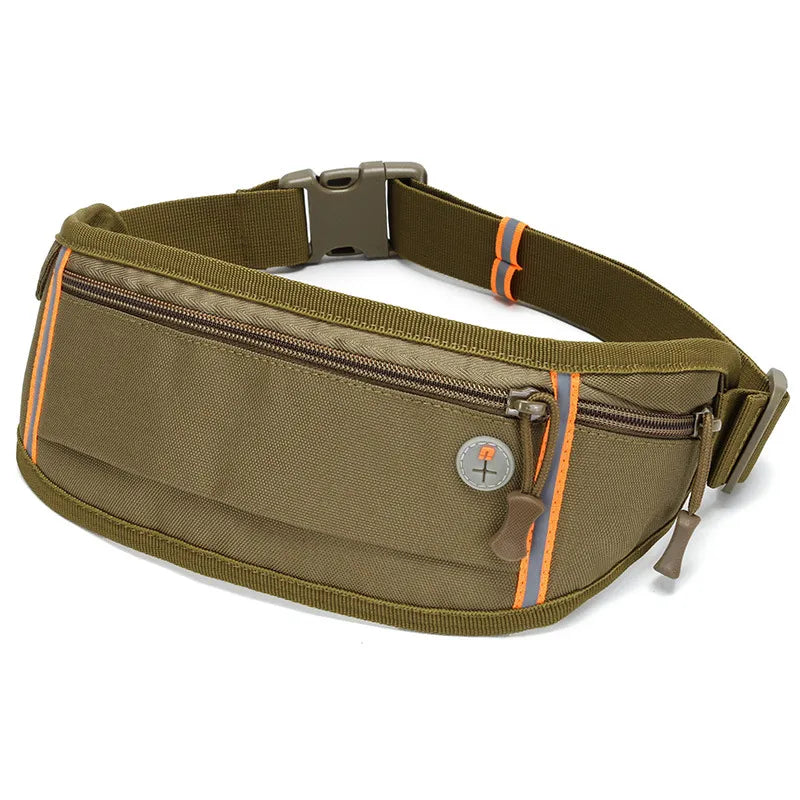 Gürteltasche für Outdoor und Sport ⎜ Wasserdichte Hüfttasche mit Kopfhöreröffnung und Reißverschlussfach