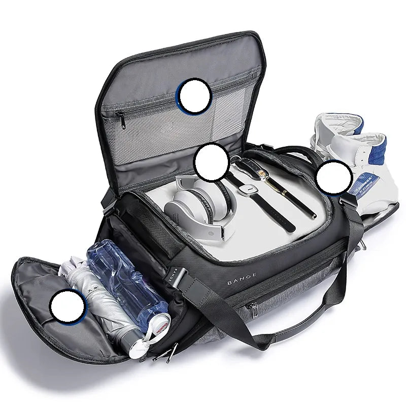 Reisetasche für Damen und Herren ⎜ Sportliche Weekender-Tasche mit Nassfach und großem Stauraum für unterwegs