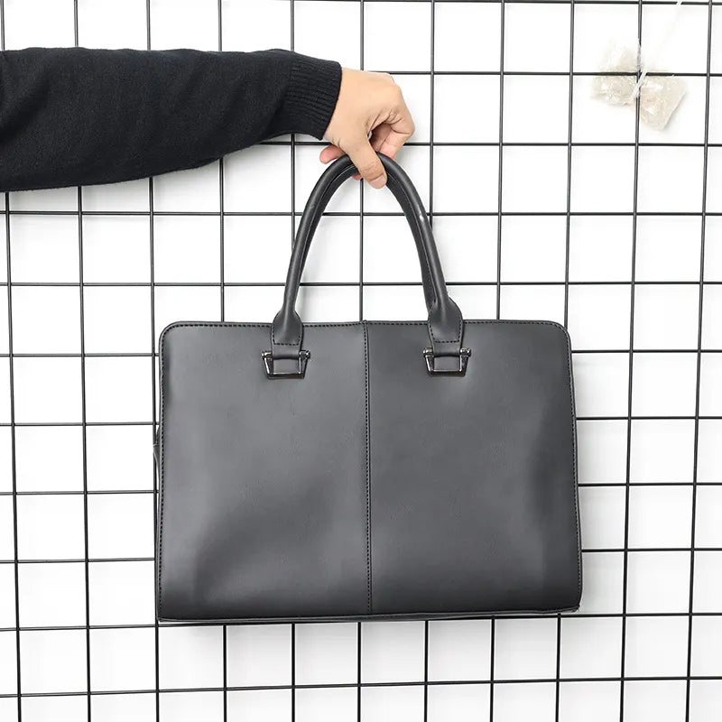 Businesstasche für Herren ⎜ Elegante Aktentasche mit Tragegriffen und schlankem Design für Büro und Meetings
