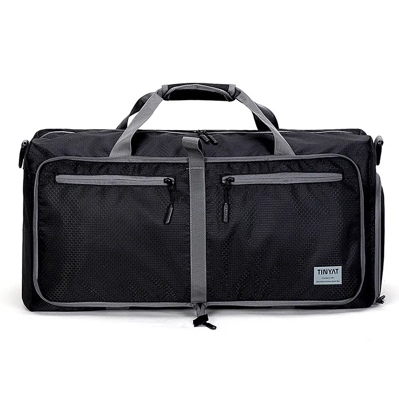 Reisetasche ⎜ Tragbare, faltbare Sporttasche mit großer Kapazität und praktischen Fächern
