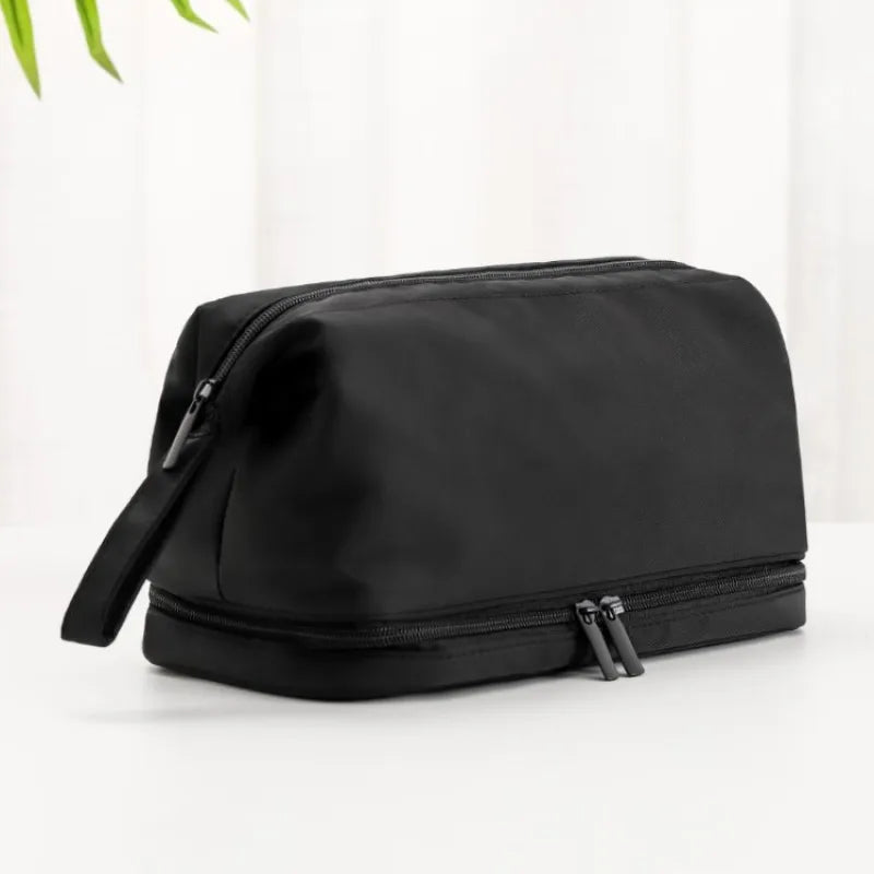 Kosmetiktasche für Damen ⎜ Große Reise-Tasche mit Doppelreißverschluss und separatem Fach für Pflegeprodukte