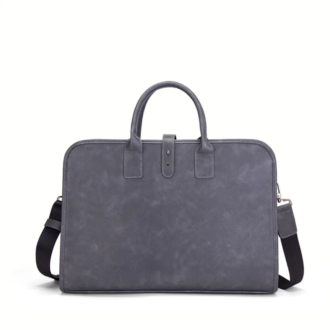 Herren Aktentasche ⎜ Stylische Handtasche aus Kunstleder für den Alltag mit praktischen Tragegriffen