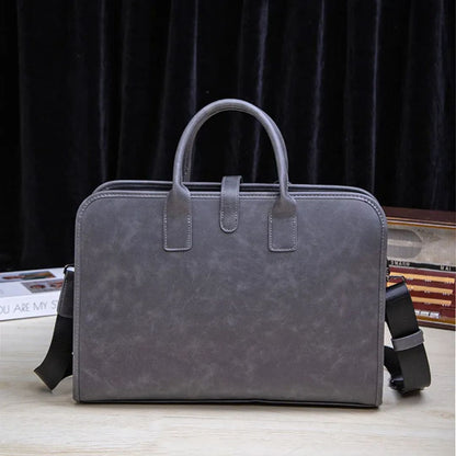Herren Aktentasche ⎜ Stylische Handtasche aus Kunstleder für den Alltag mit praktischen Tragegriffen