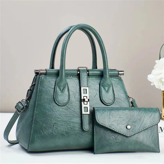Handtasche mit Schulterriemen ⎜ Klassisches Design und großzügiger Stauraum für den Alltag
