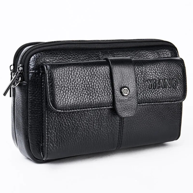 Umhängetasche für Herren ⎜ Elegante Ledertasche mit mehreren Fächern und verstellbarem Schultergurt