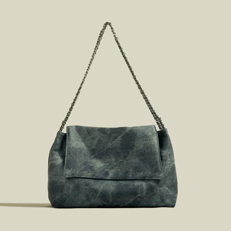 Umhängetasche für Damen ⎜ Große Tasche mit Kettenriemen und stilvollem Design